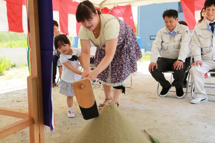 福岡市南区花畑02　注文住宅建築現場リポート①　～地鎮祭～