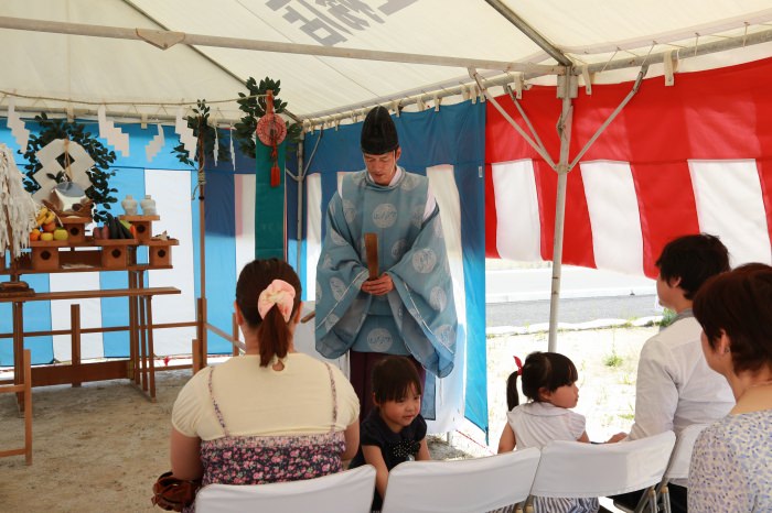 福岡市南区花畑02　注文住宅建築現場リポート①　～地鎮祭～