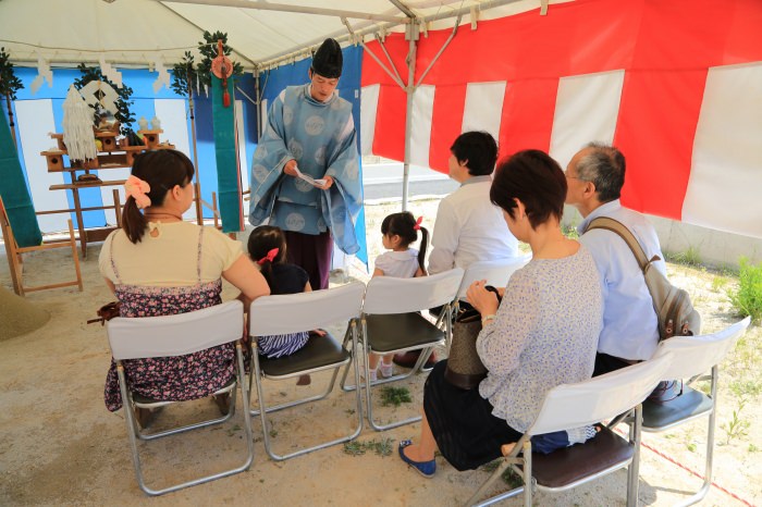 福岡市南区花畑02　注文住宅建築現場リポート①　～地鎮祭～