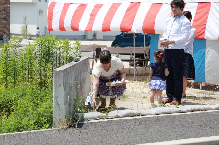 福岡市南区花畑02　注文住宅建築現場リポート①　～地鎮祭～