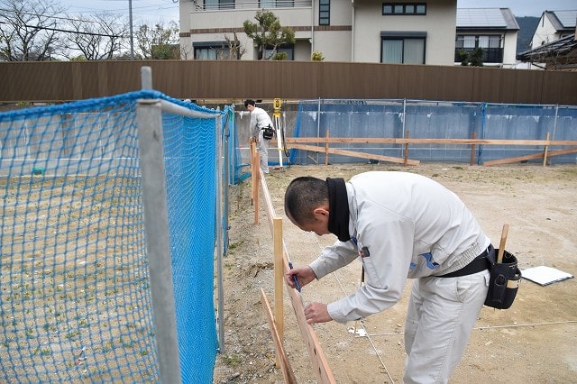 「太宰府市06」注文住宅現場リポート②【基礎工事】【遣り方】