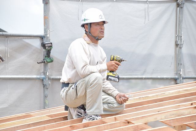 福岡県糟屋郡志免町03　注文住宅建築現場リポート⑤　～上棟式～