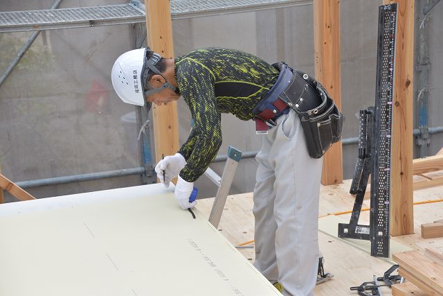 福岡県糟屋郡志免町03　注文住宅建築現場リポート⑤　～上棟式～