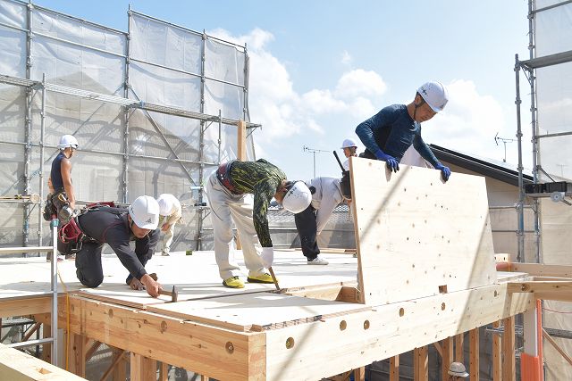 福岡県糟屋郡志免町03　注文住宅建築現場リポート⑤　～上棟式～