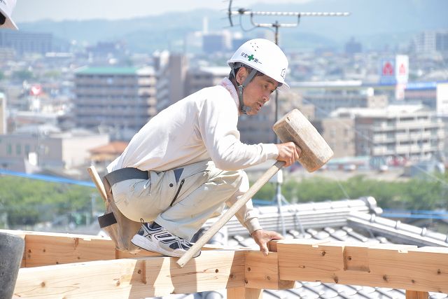 福岡県糟屋郡志免町03　注文住宅建築現場リポート⑤　～上棟式～