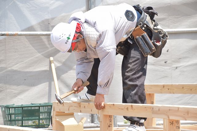 福岡県糟屋郡志免町03　注文住宅建築現場リポート⑤　～上棟式～