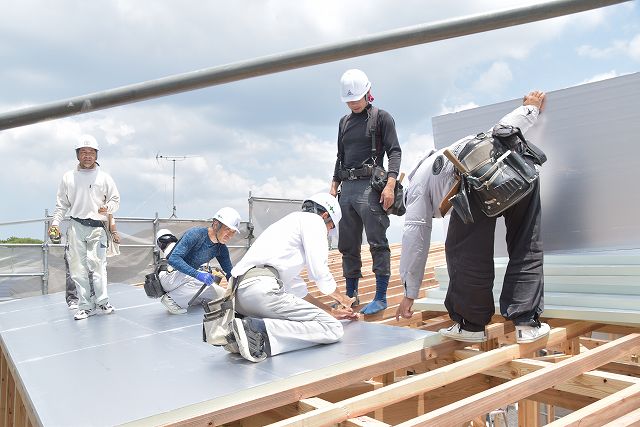 福岡県糟屋郡志免町03　注文住宅建築現場リポート⑤　～上棟式～