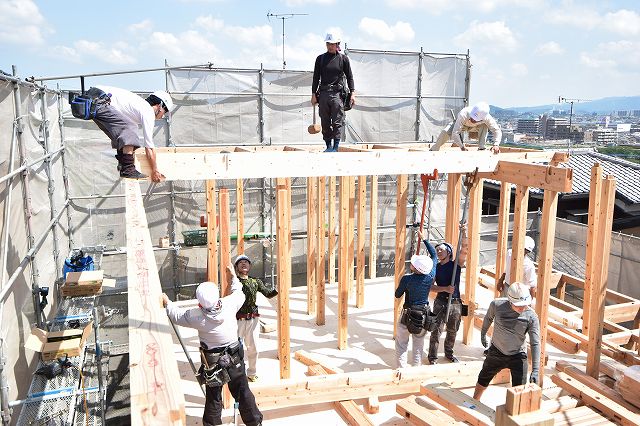 福岡県糟屋郡志免町03　注文住宅建築現場リポート⑤　～上棟式～