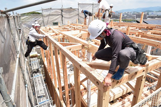 福岡県糟屋郡志免町03　注文住宅建築現場リポート⑤　～上棟式～