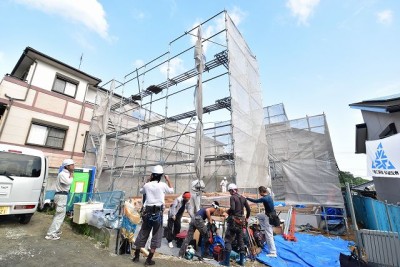 福岡県糟屋郡志免町03　注文住宅建築現場リポート⑤　～上棟式～