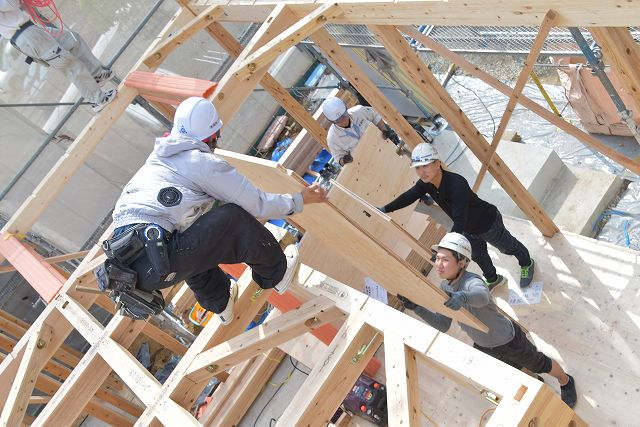 福岡県糟屋郡志免町03　注文住宅建築現場リポート⑤　～上棟式～