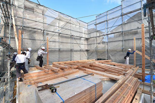 福岡県糟屋郡志免町03　注文住宅建築現場リポート⑤　～上棟式～