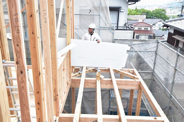 福岡県糟屋郡志免町03　注文住宅建築現場リポート⑤　～上棟式～