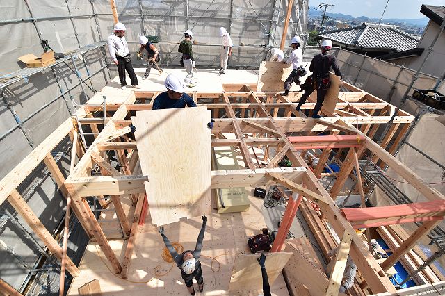 「糟屋郡志免町03」注文住宅現場リポート⑤【上棟式】