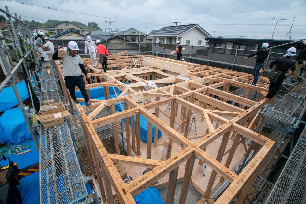 福岡県糟屋郡志免町04　注文住宅建築現場リポート②　～上棟式～