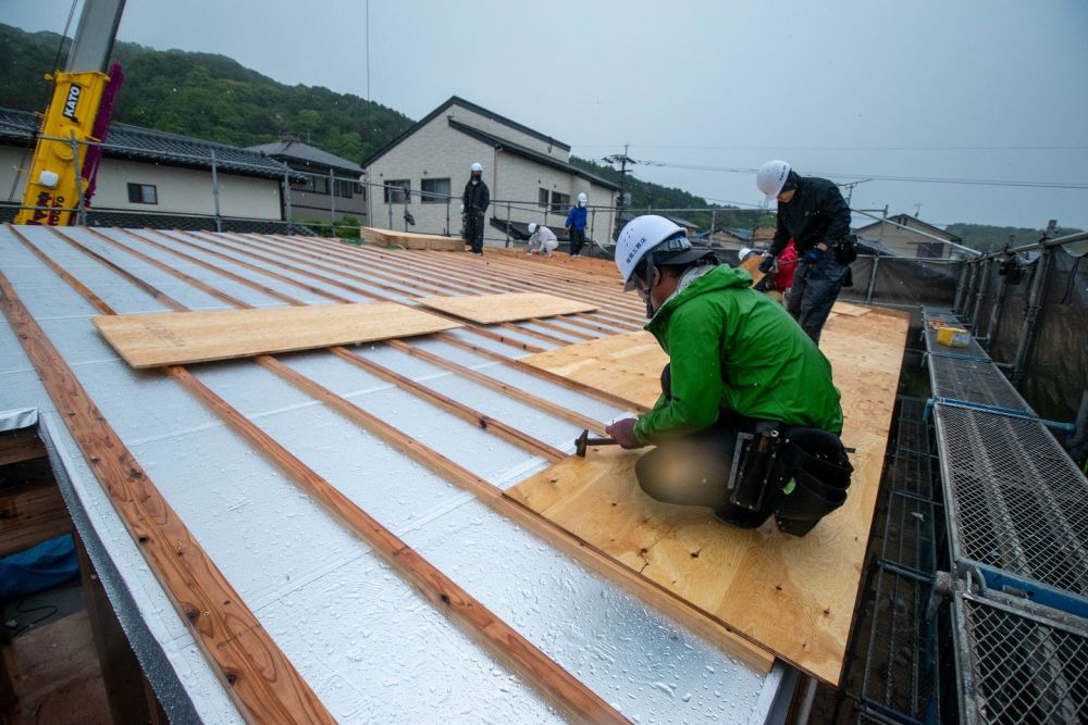 福岡県糟屋郡志免町04　注文住宅建築現場リポート②　～上棟式～