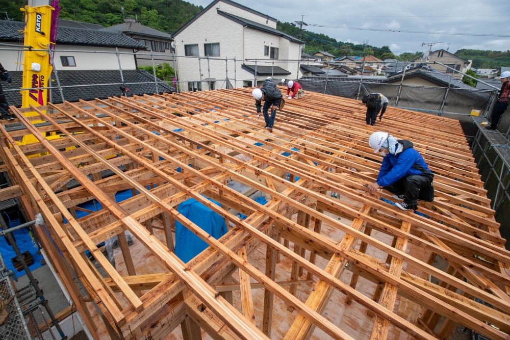 福岡県糟屋郡志免町04　注文住宅建築現場リポート②　～上棟式～