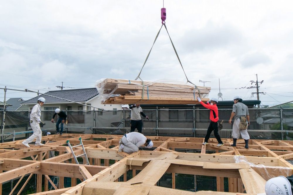 「糟屋郡志免町04」注文住宅現場リポート②【上棟式】