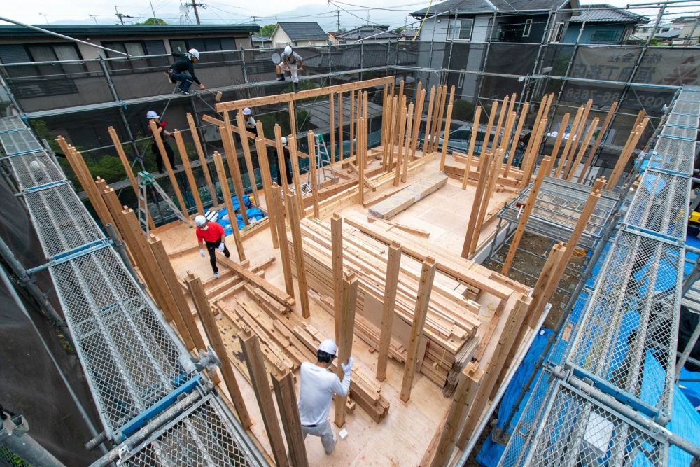 福岡県糟屋郡志免町04　注文住宅建築現場リポート②　～上棟式～