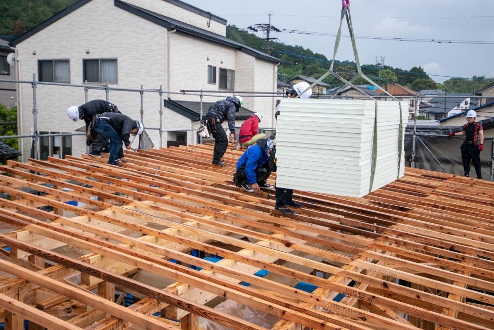 福岡県糟屋郡志免町04　注文住宅建築現場リポート②　～上棟式～