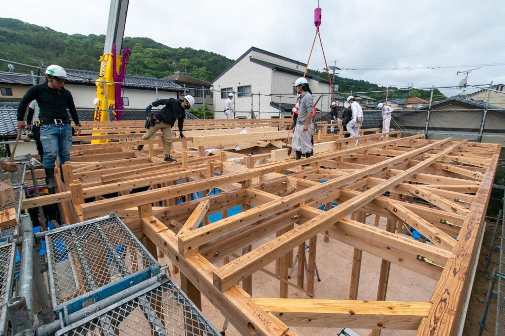 福岡県糟屋郡志免町04　注文住宅建築現場リポート②　～上棟式～