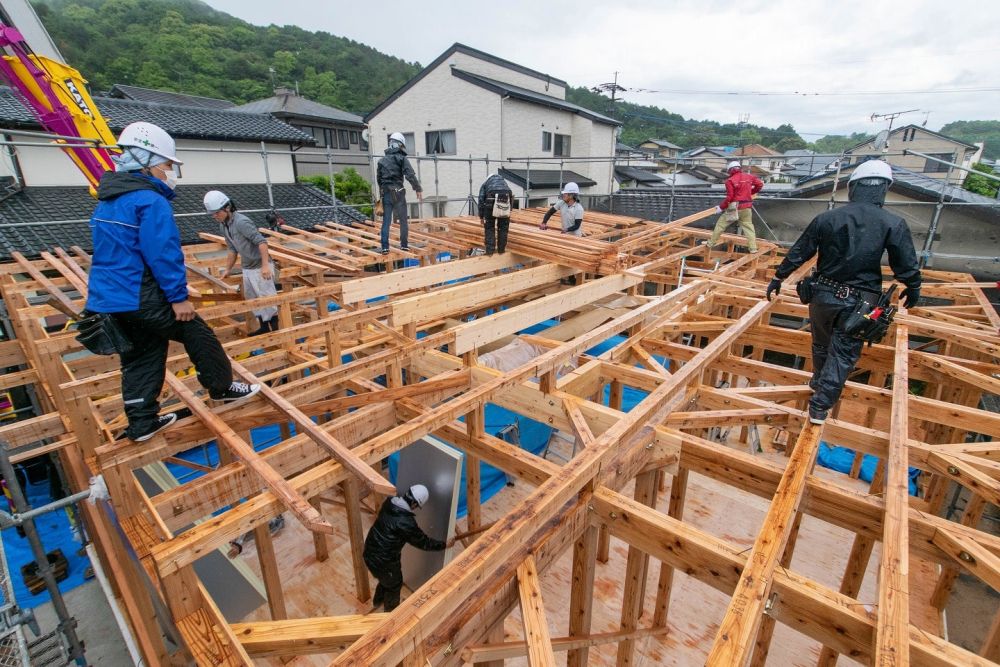 福岡県糟屋郡志免町04　注文住宅建築現場リポート②　～上棟式～