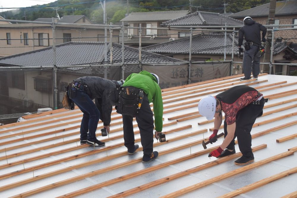 福岡県糟屋郡志免町04　注文住宅建築現場リポート②　～上棟式～