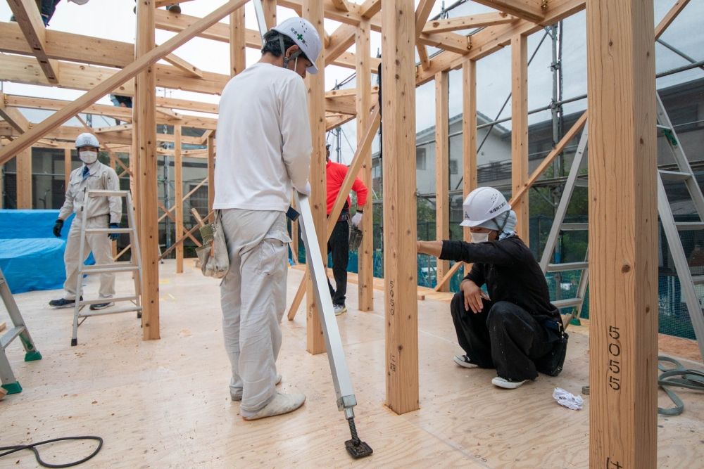 福岡県糟屋郡志免町04　注文住宅建築現場リポート②　～上棟式～