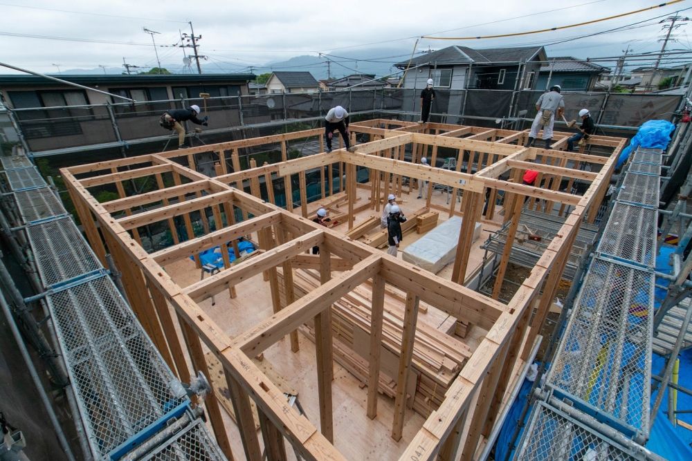 福岡県糟屋郡志免町04　注文住宅建築現場リポート②　～上棟式～