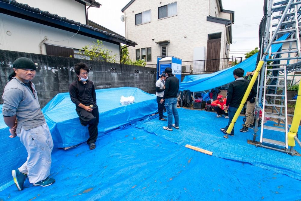 福岡県糟屋郡志免町04　注文住宅建築現場リポート②　～上棟式～