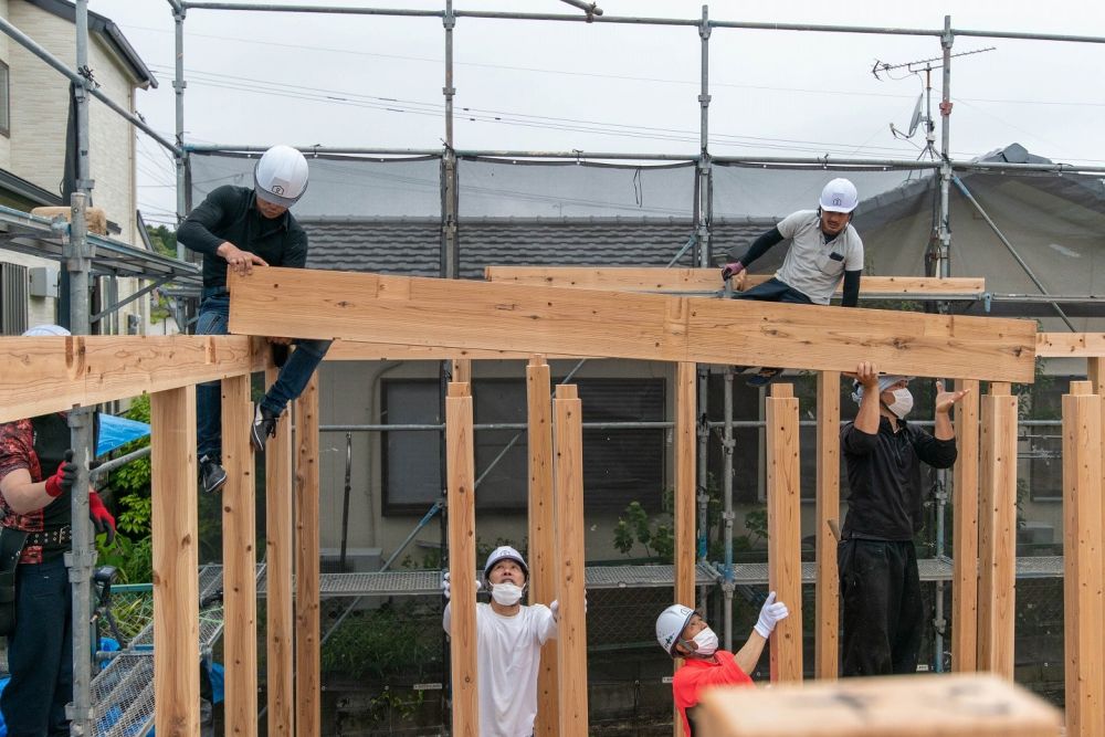 福岡県糟屋郡志免町04　注文住宅建築現場リポート②　～上棟式～