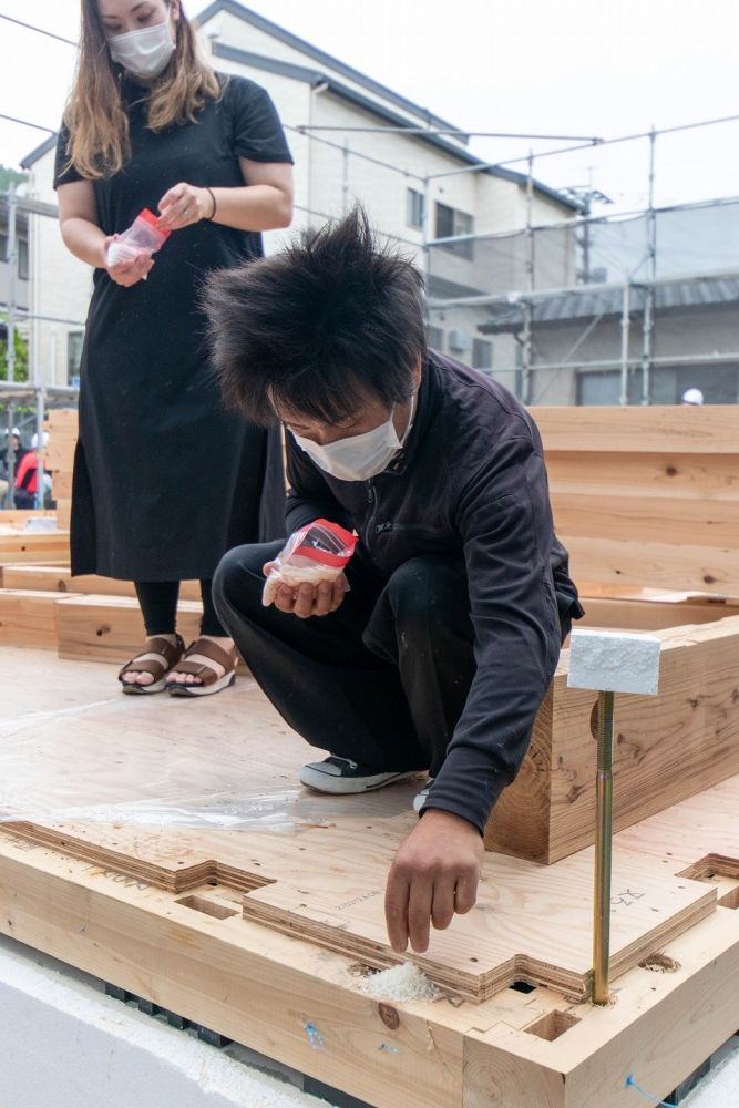 福岡県糟屋郡志免町04　注文住宅建築現場リポート②　～上棟式～