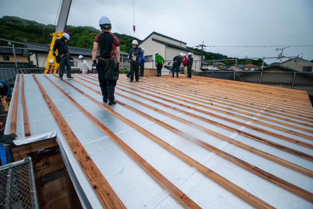 福岡県糟屋郡志免町04　注文住宅建築現場リポート②　～上棟式～