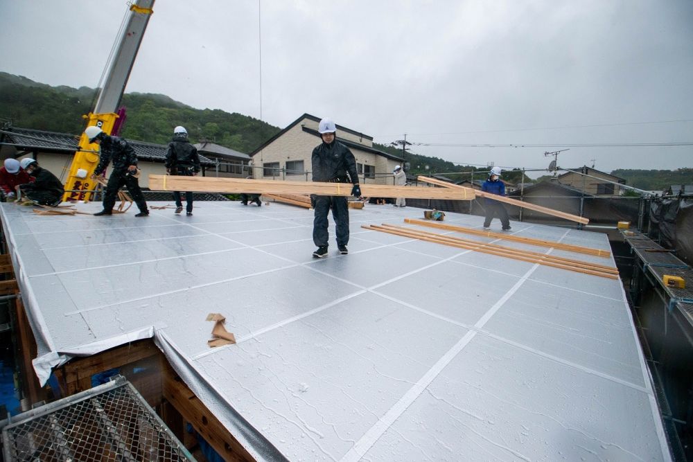 福岡県糟屋郡志免町04　注文住宅建築現場リポート②　～上棟式～