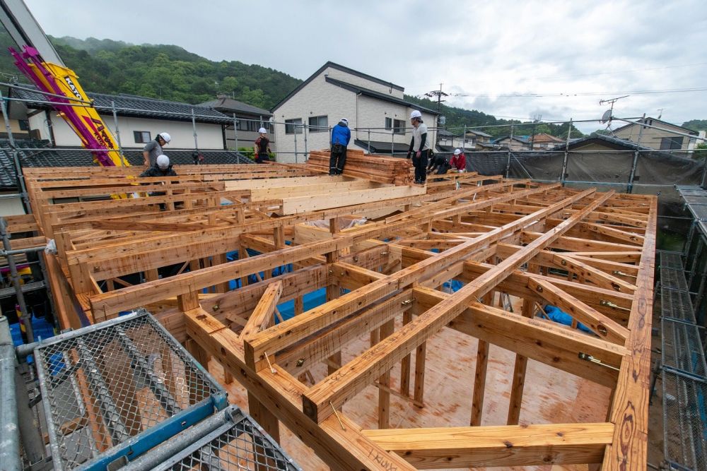 福岡県糟屋郡志免町04　注文住宅建築現場リポート②　～上棟式～