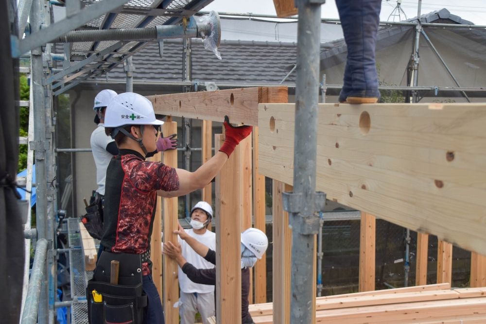 福岡県糟屋郡志免町04　注文住宅建築現場リポート②　～上棟式～