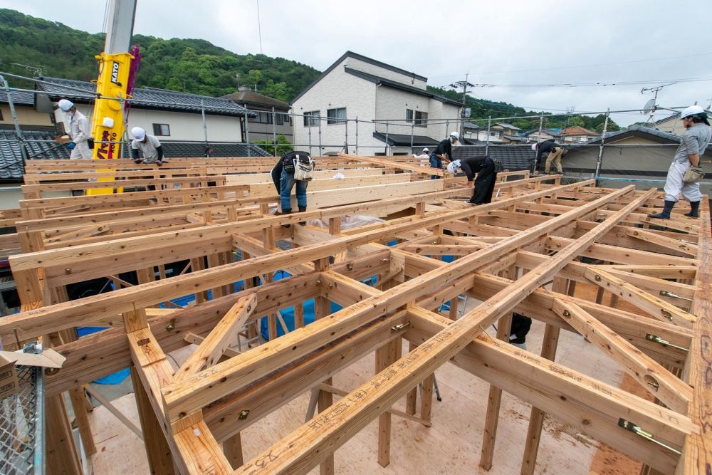 福岡県糟屋郡志免町04　注文住宅建築現場リポート②　～上棟式～