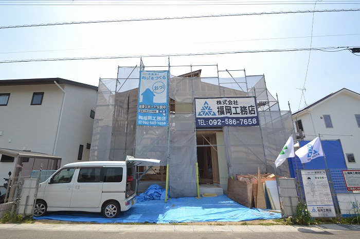 「福津市02」注文住宅現場リポート⑥【木工事】【面材】