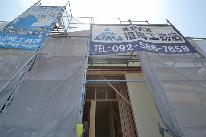「福津市02」注文住宅現場リポート⑥【木工事】【面材】