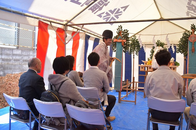 福岡県大野城市01　注文住宅建築現場リポート①　～地鎮祭～