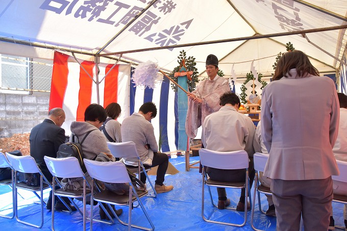 福岡県大野城市01　注文住宅建築現場リポート①　～地鎮祭～