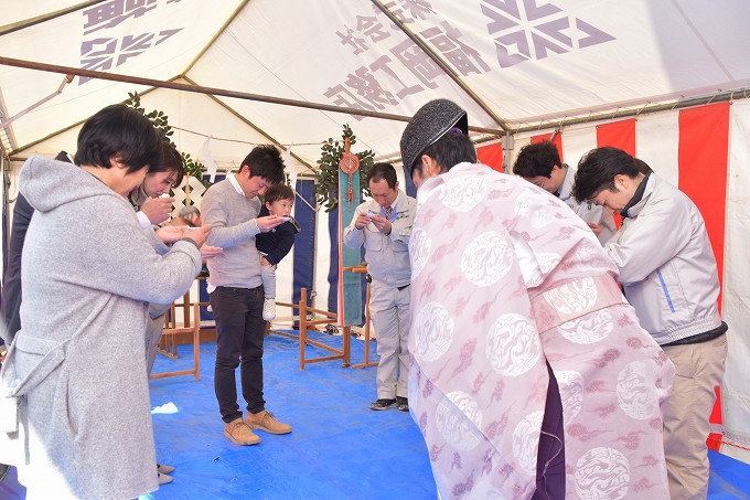 福岡県大野城市01　注文住宅建築現場リポート①　～地鎮祭～