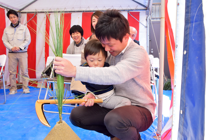 福岡県大野城市01　注文住宅建築現場リポート①　～地鎮祭～