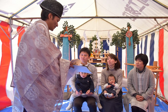 福岡県大野城市01　注文住宅建築現場リポート①　～地鎮祭～