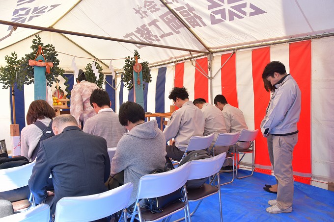 「大野城市01」注文住宅現場リポート①【地鎮祭】
