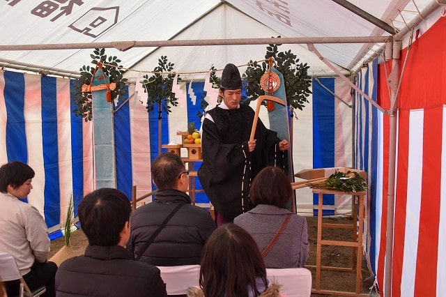 福岡市早良区05　注文住宅建築現場リポート①　～地鎮祭～