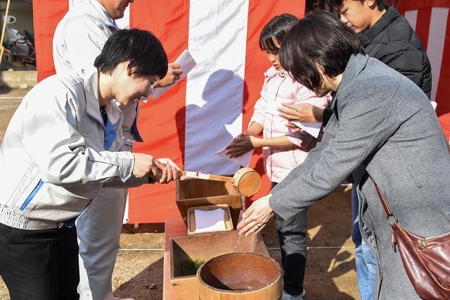 福岡市早良区05　注文住宅建築現場リポート①　～地鎮祭～