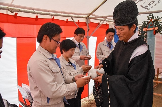 福岡市早良区05　注文住宅建築現場リポート①　～地鎮祭～