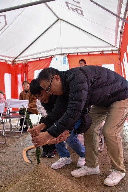 「福岡市早良区05」注文住宅現場リポート①【地鎮祭】