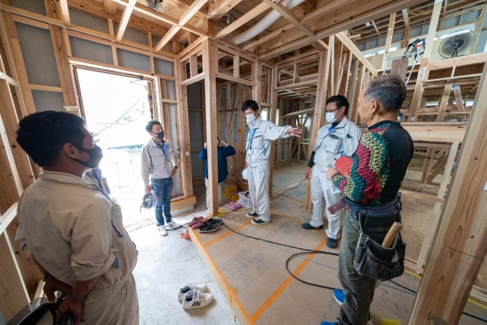 「福岡市東区09」注文住宅現場リポート⑧【木工事】【床材】